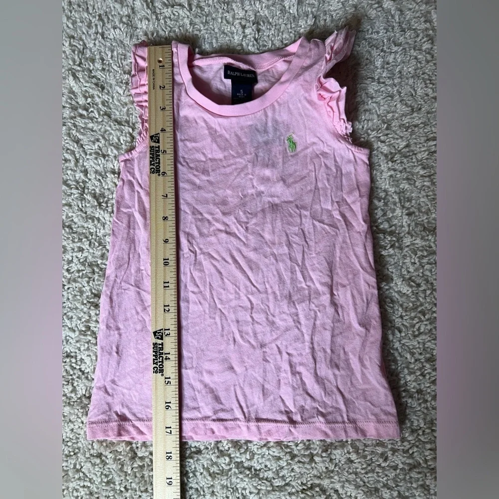 Size 5 Ralph Lauren Pink Kids Sleeveless Top NWT